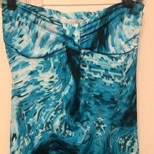 Charlotte Russe blue & white (coastal) tube top